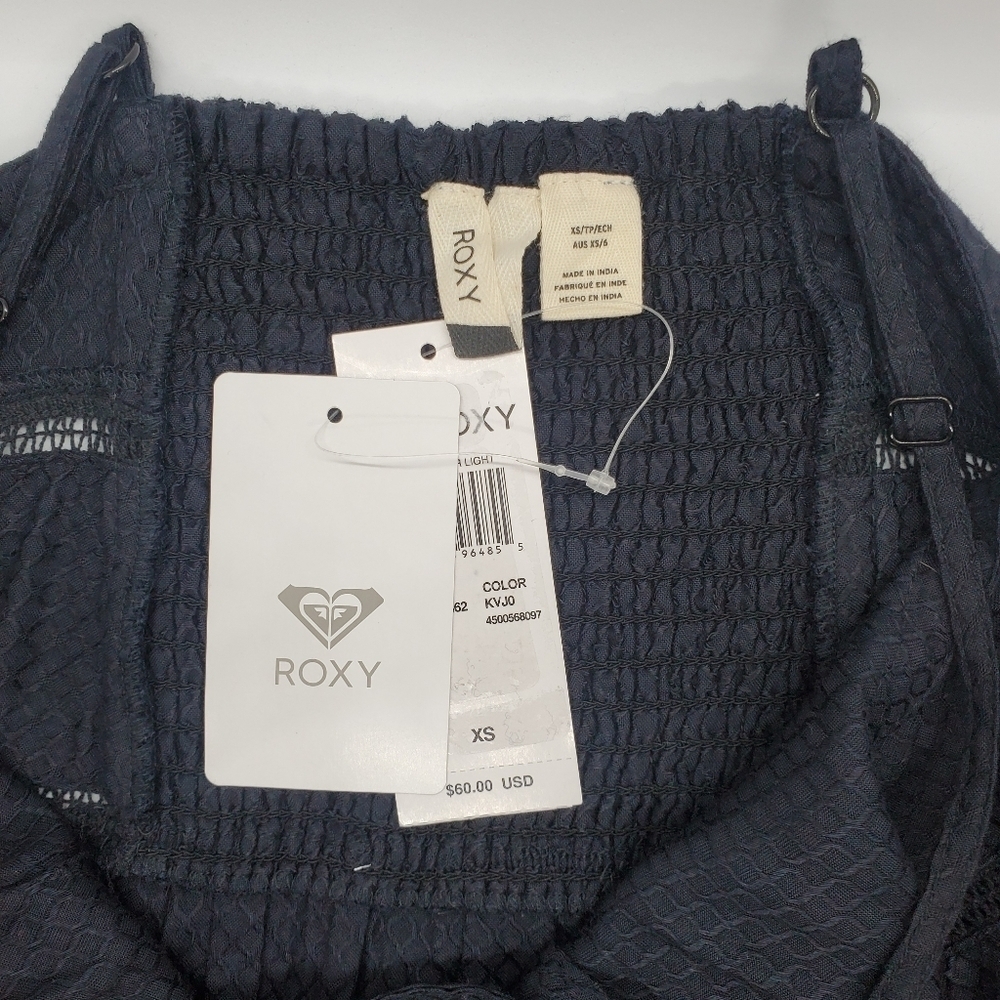 Roxy Black Adjustable Strappy Dress with Pockets - Picture 4 of 6